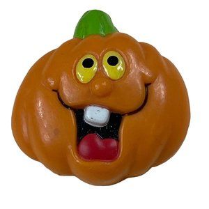 Halloween Holiday Jack-0-Lantern Pumpkin Pin Brooch Russ Silly Smile Grin